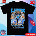 Official Detroit Lions King Of The North Throne Signatures Shirts