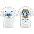 Official Detroit Lions x John Cena Never Give Up Go Lions Logo 2025 Shirt