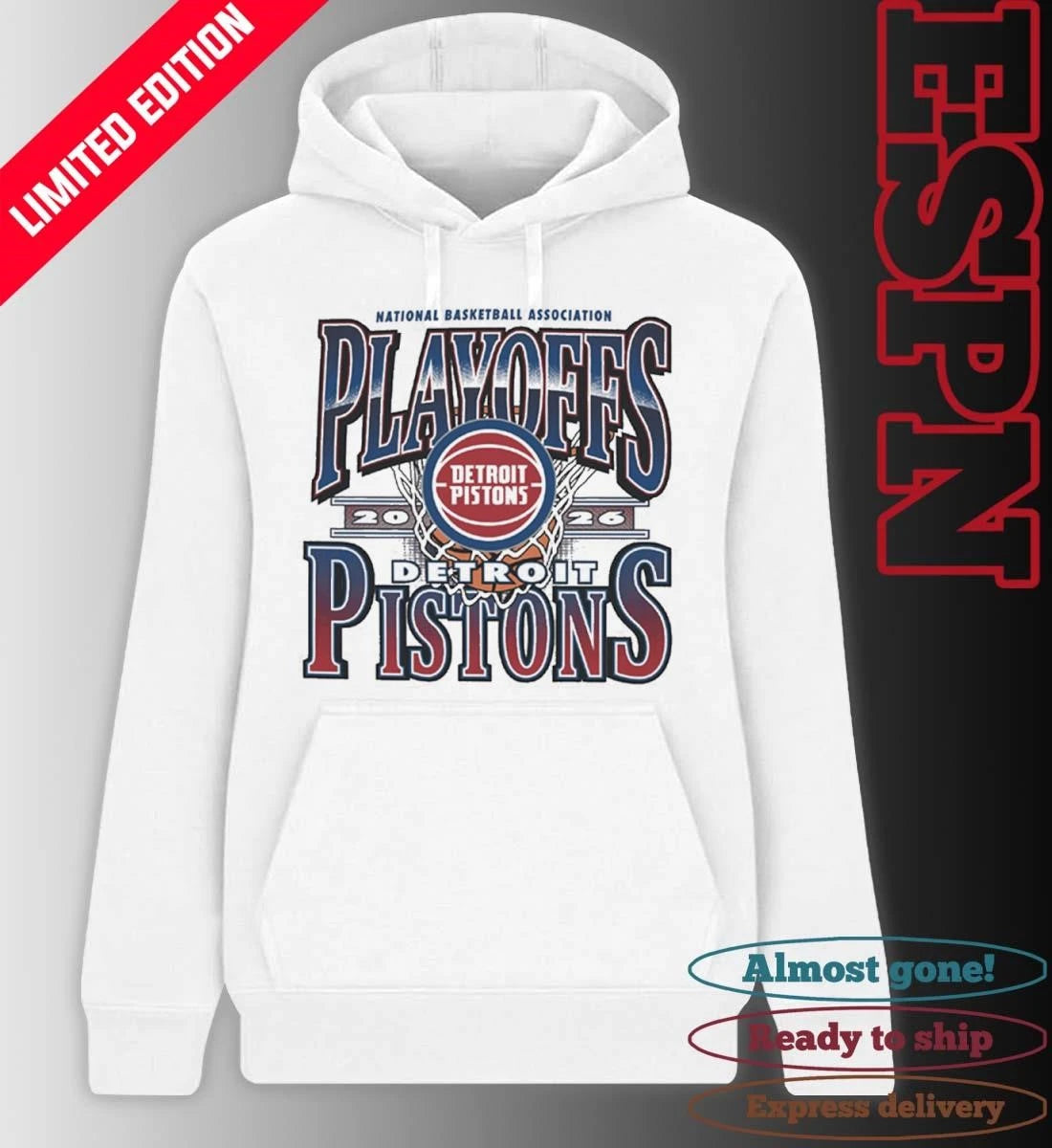 Official Detroit Pistons 2026 NBA Playoff Participant Shirt