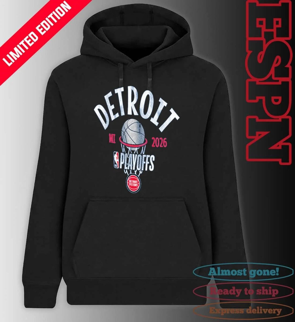 Official Detroit Pistons 2026 Playoff Bound Shirt
