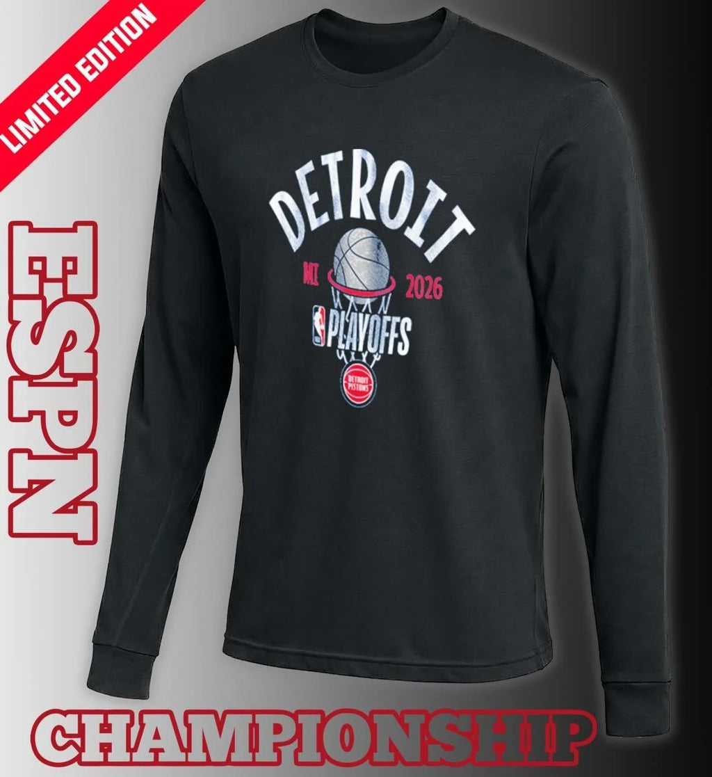Official Detroit Pistons 2026 Playoff Bound Shirt