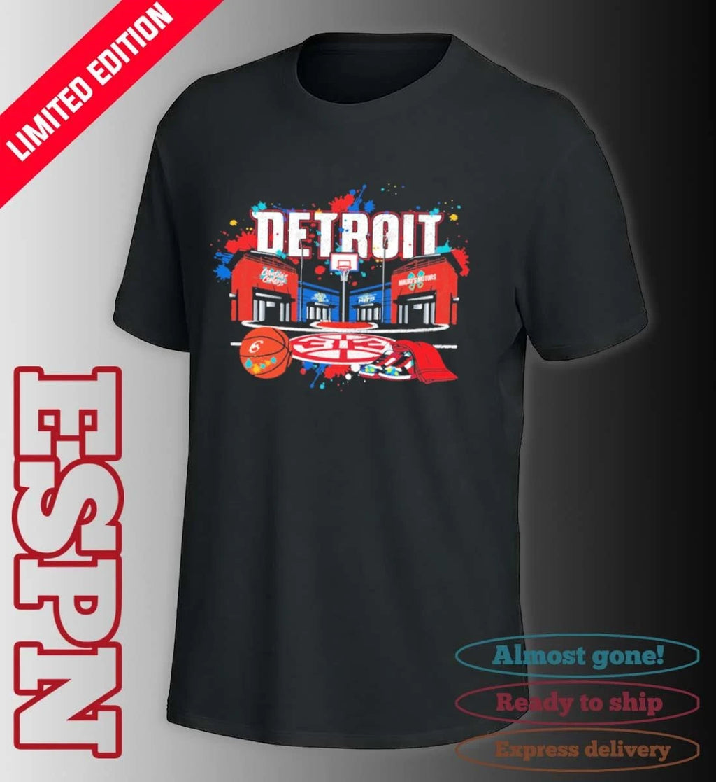 Official Detroit Pistons City of Hoop Dreams NBA Playoffs Shirt
