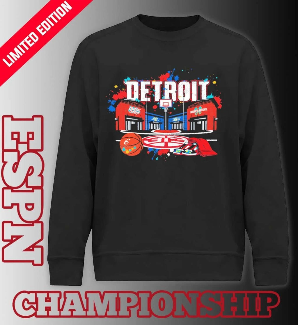 Official Detroit Pistons City of Hoop Dreams NBA Playoffs Shirt