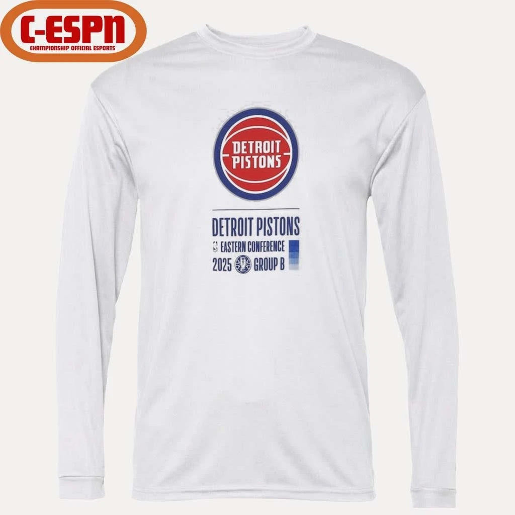 Official Detroit Pistons NBA Cup Eastern Conference Group B T-Shirt