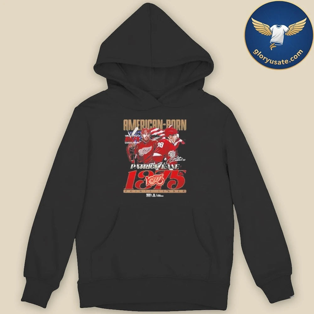 Official Detroit Red Wings 500 Level Kane American Born 1375 Shirt