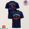 Official Detroit Tigers 2025 MLB Postseason October Baseball Keep The Roar Alive Shirts
