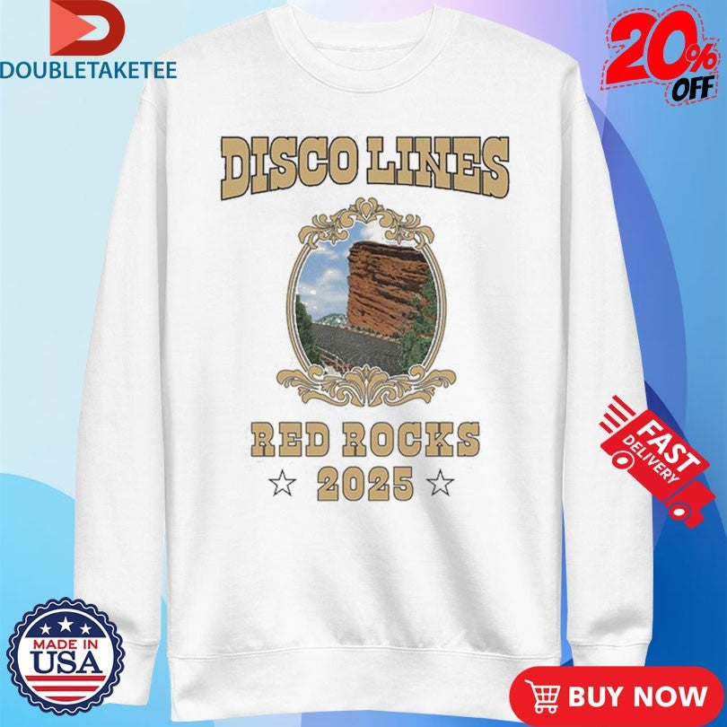 Official Disco Lines Red Rocks 2025 Shirts
