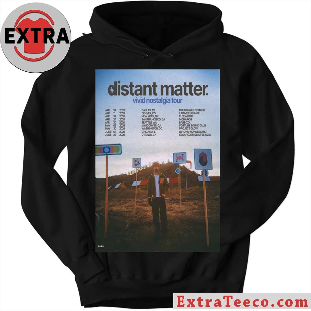 Official Distant Matter Vivid Nostalgia Tour 2026 Poster Shirt