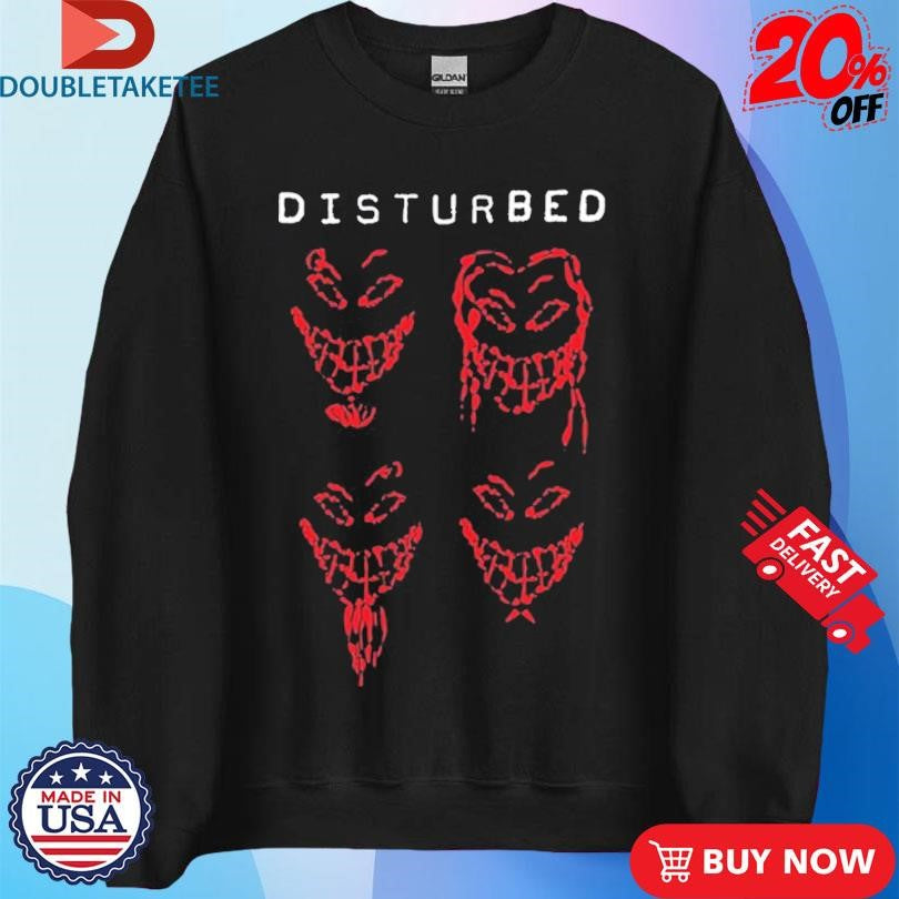 Official Disturbed The Sickness Faces 25th Anniversary Tour 2025 Shirts
