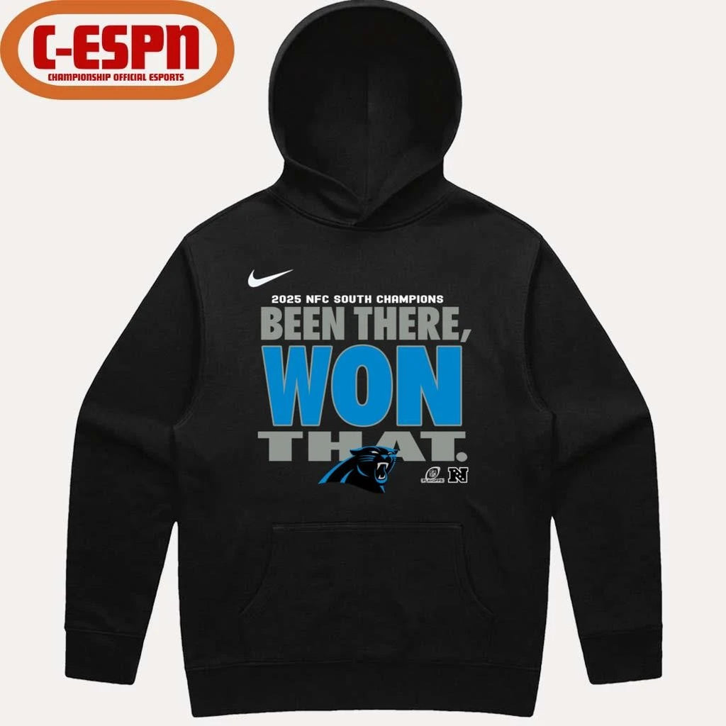 Official Division Champs Carolina Panthers Been There Won That T-Shirt