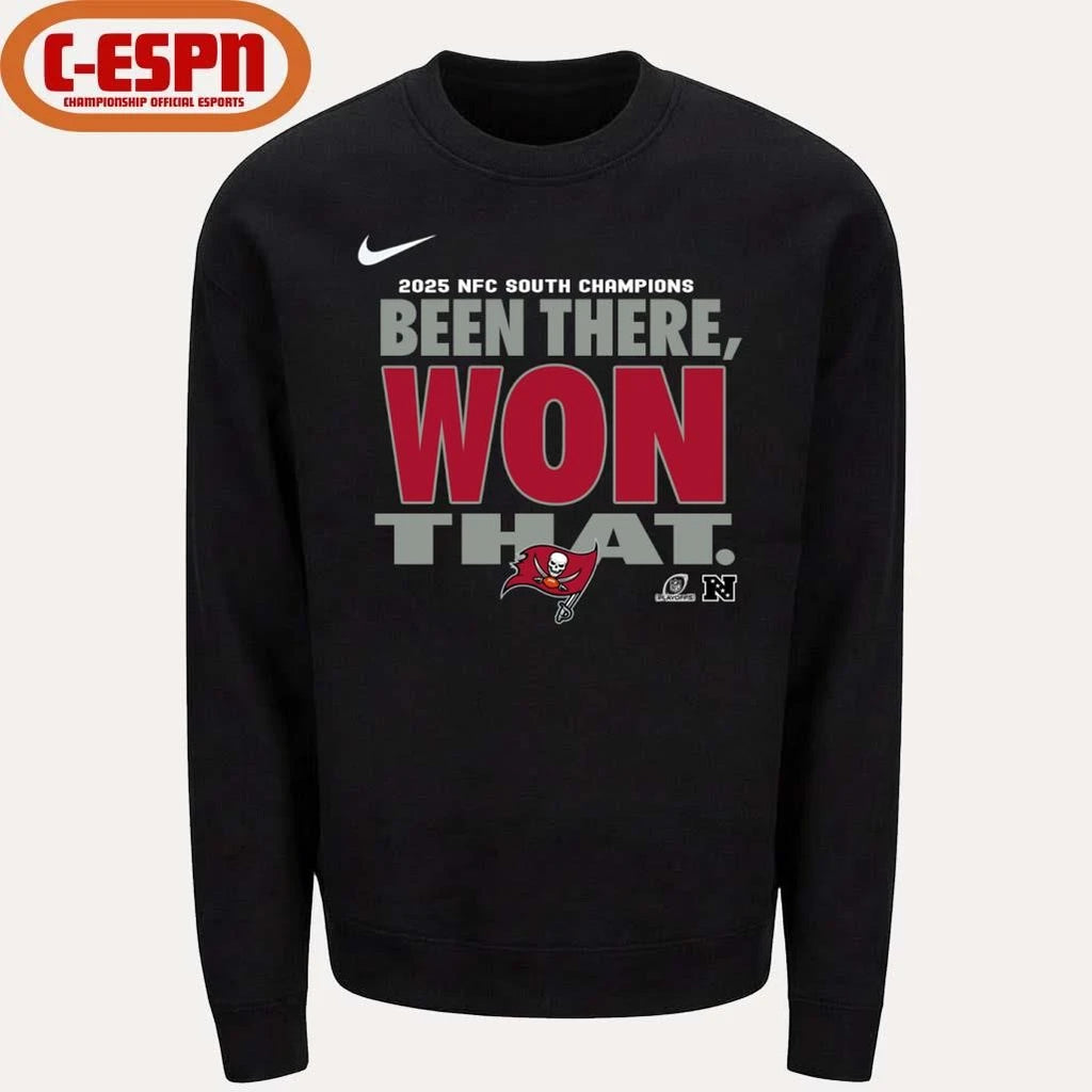 Official Division Champs Tampa Bay Buccaneers Been There Won That T-Shirt