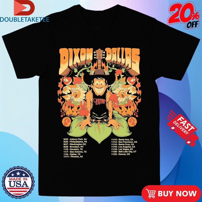 Official Dixon Dallas Concerts In September And November 2025 Tour Dates Guitar Shirts