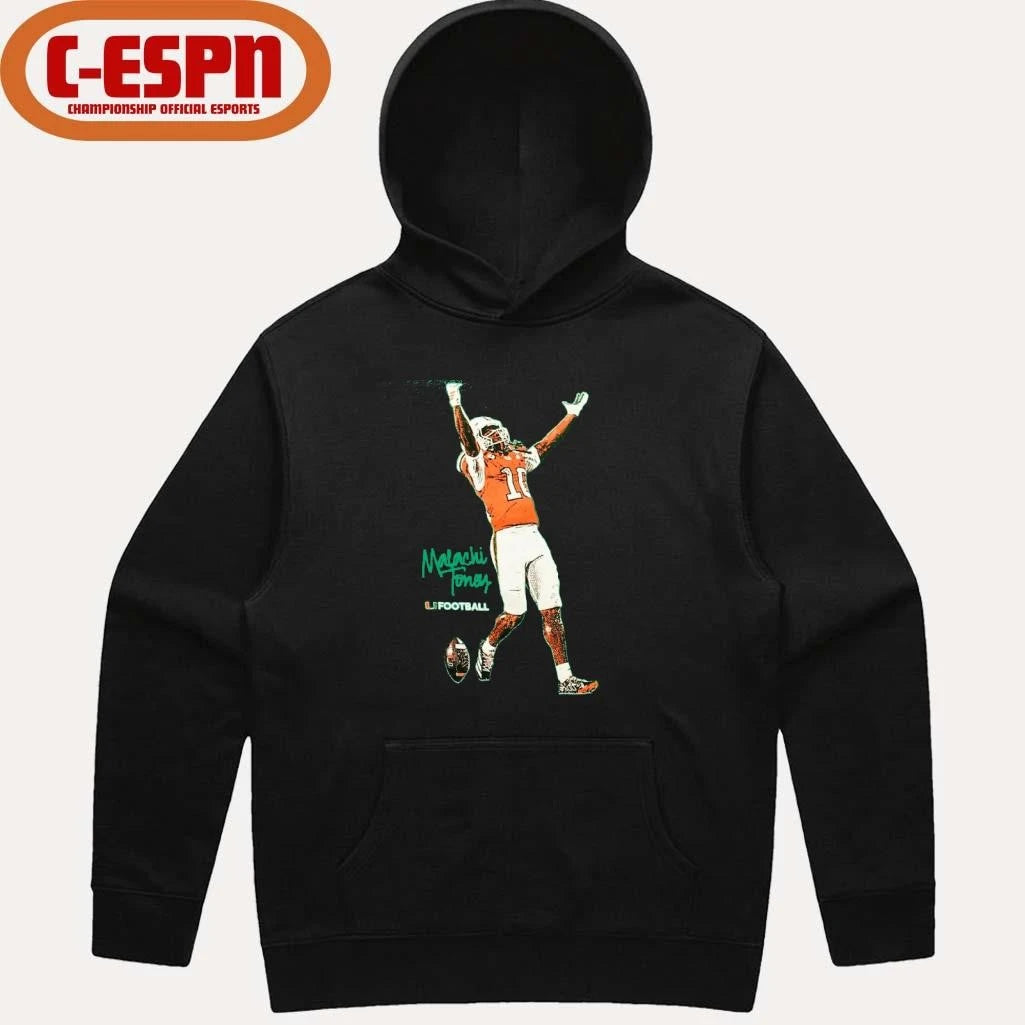 Official Dj Khaled Malachi Toney Miami Football Shirt