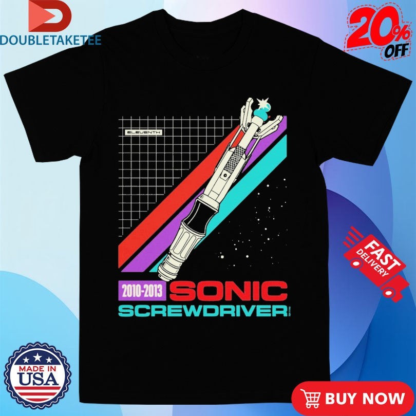 Official Doctor Who Sonic Screwdriver Eleventh Shirts