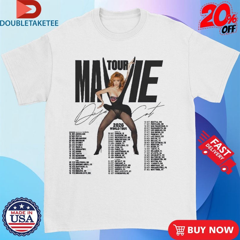 Official Doja Cat Ma Vie World Tour 2025-2026 Dates Kicking Off In Auckland On November 18 Shirts