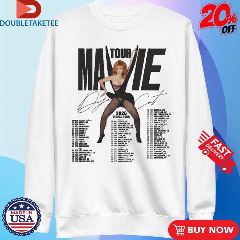 Official Doja Cat Ma Vie World Tour 2025-2026 Dates Kicking Off In Auckland On November 18 Shirts
