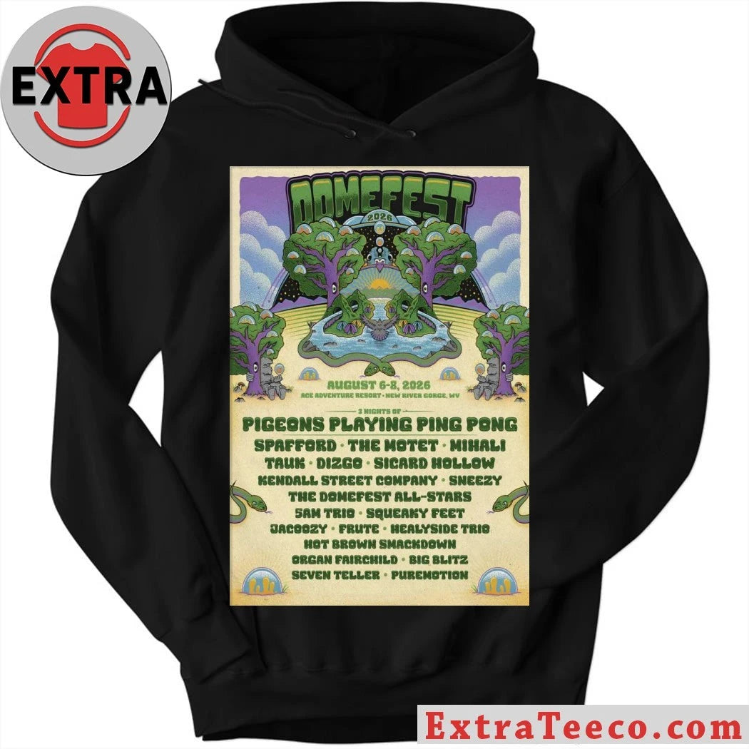 Official Domefest 8 6-8 8 2026 New Gorge WV Poster Shirt