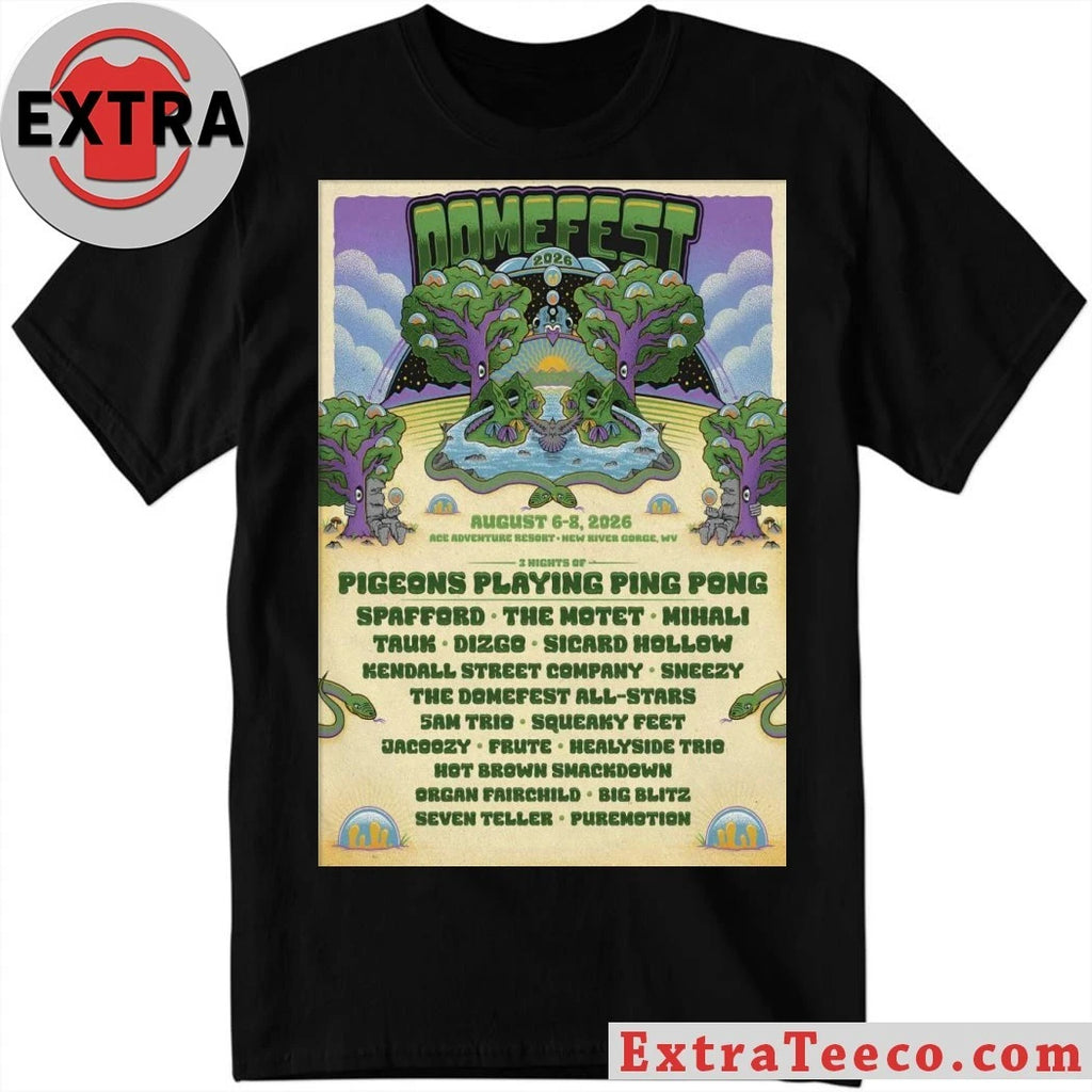 Official Domefest 8 6-8 8 2026 New Gorge WV Poster Shirt