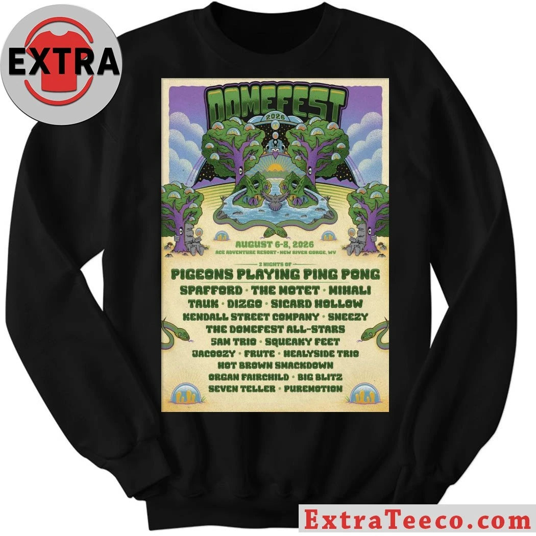 Official Domefest 8 6-8 8 2026 New Gorge WV Poster Shirt