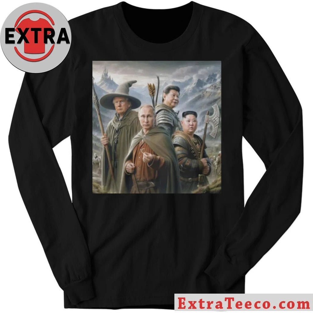 Official Donald Trump, Vladimir Putin, Xi Jinping, and Kim Jong Un The Lord of the Dictators Shirt