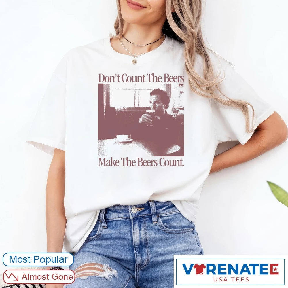 Official Don’t Count The Beers Make The Beers Count Gentlemen T-Shirt
