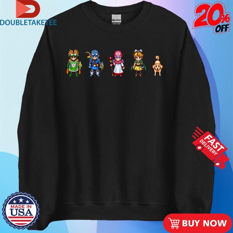 Official Dragon Quest I And II HD-2D Remake Pixel Heroes Shirts