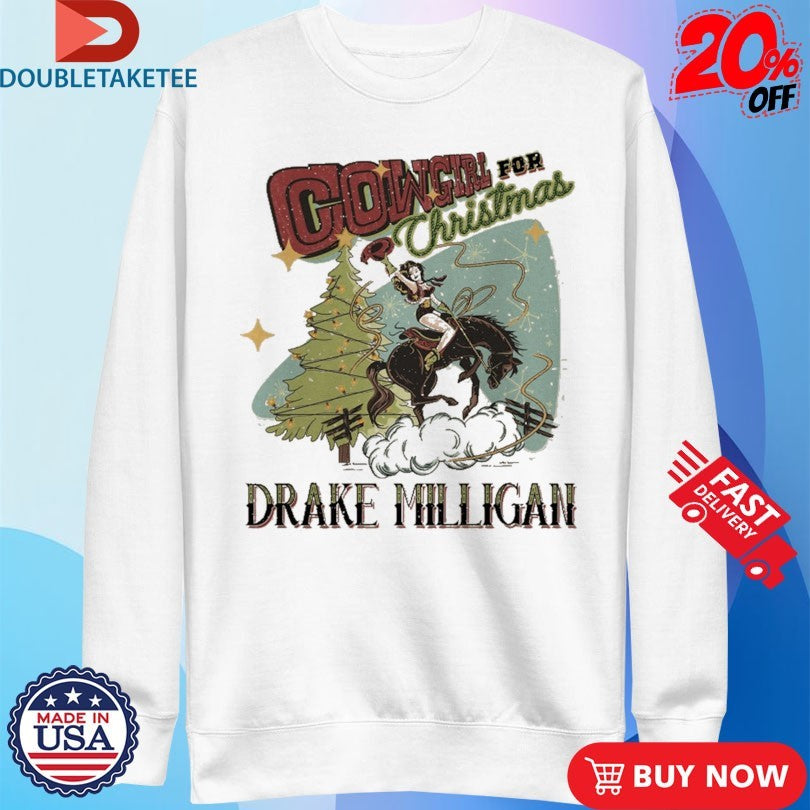 Official Drake Milligan Cowgirl For Christmas Holiday Tree Shirts
