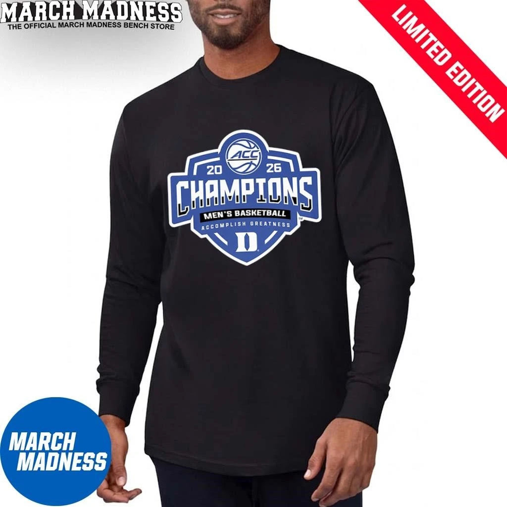 Official Duke Men’s Basketball 2026 ACC Tournament Champions Locker Room T-Shirt