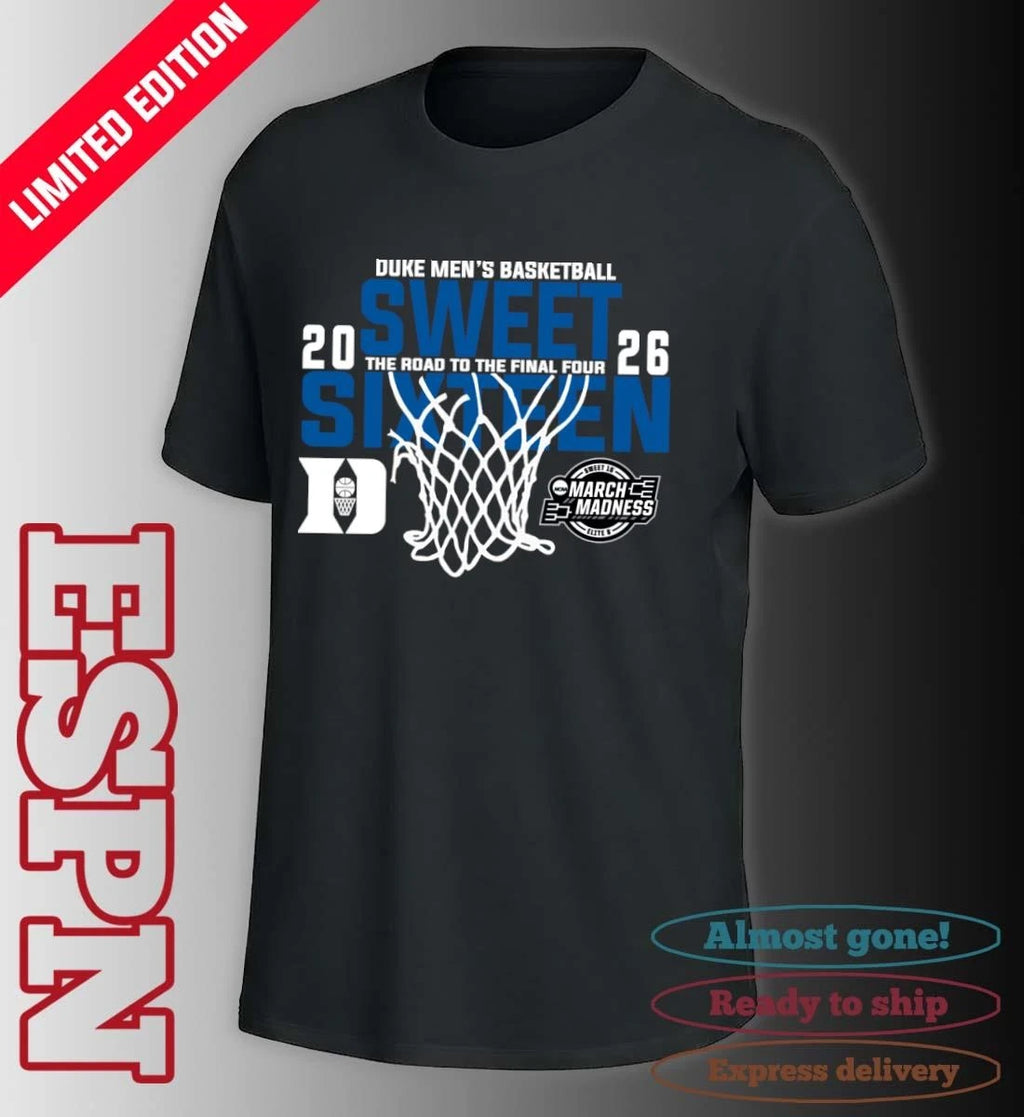 Official Duke Men’s Basketball 2026 Sweet Sixteen The Road To The Final Four Shirt