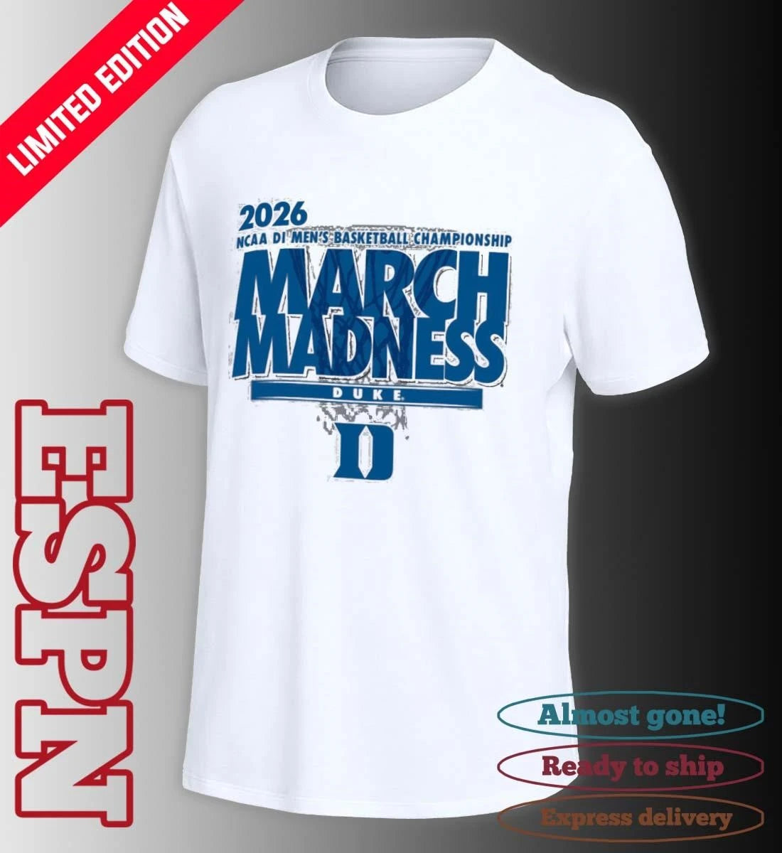 Official Duke Men’s Basketball Single Team NCAA March Madness Shirt
