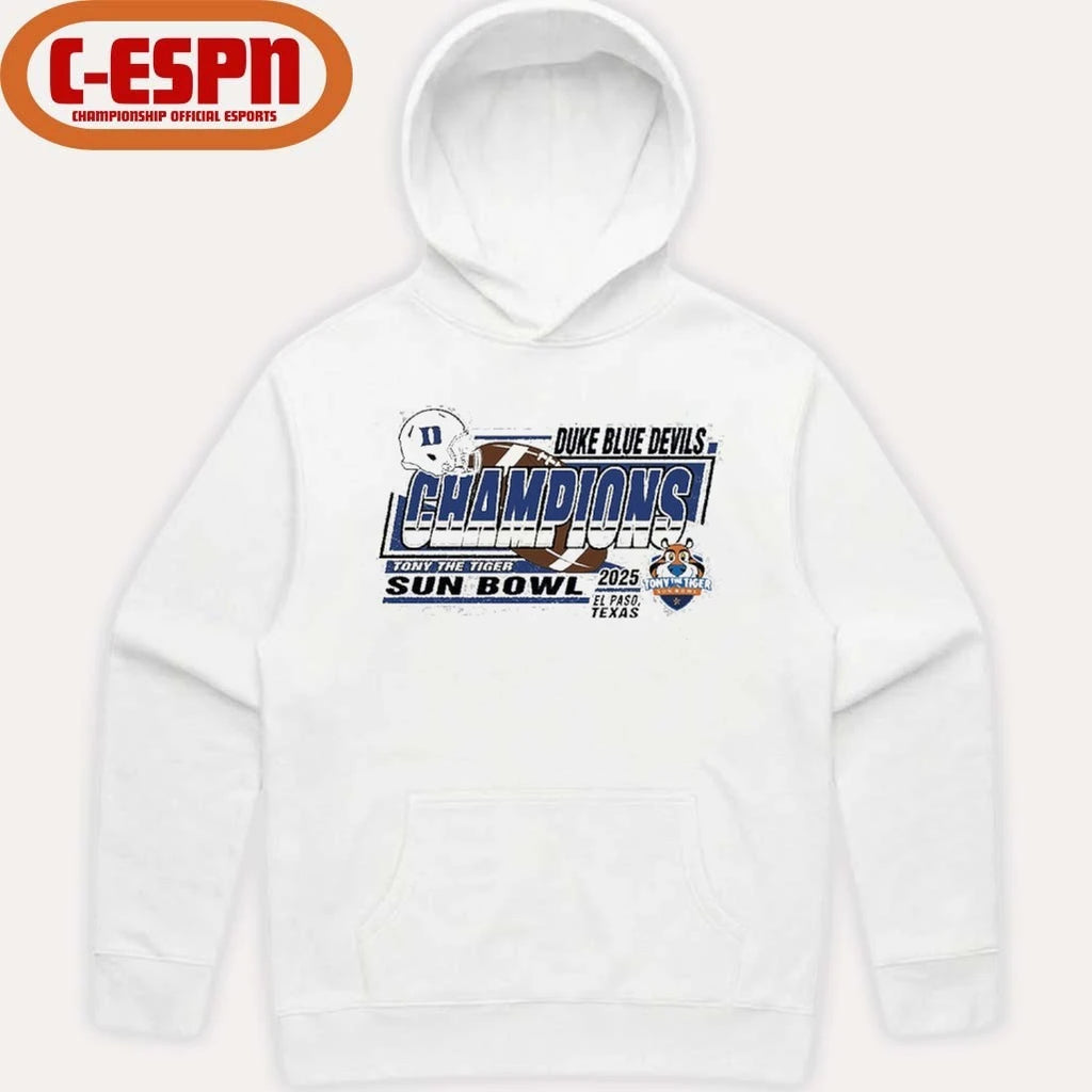 Official Duke University Football Sun Bowl Champions T-Shirt