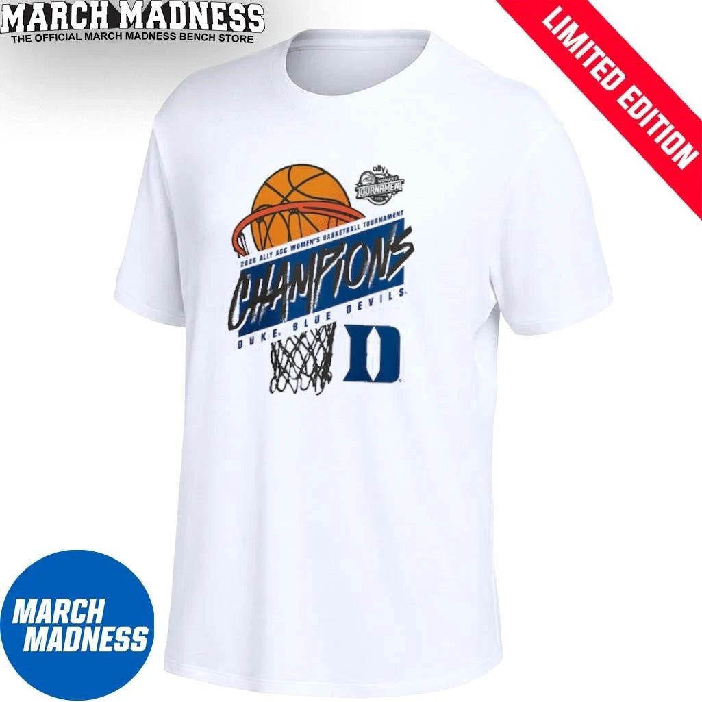 Official Duke Women’s Basketball 2026 Ally ACC Tournament Champions T-Shirt