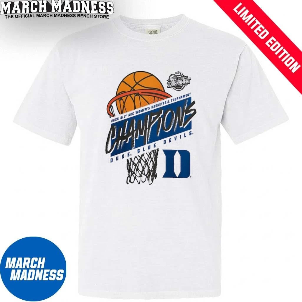 Official Duke Women’s Basketball 2026 Ally ACC Tournament Champions T-Shirt
