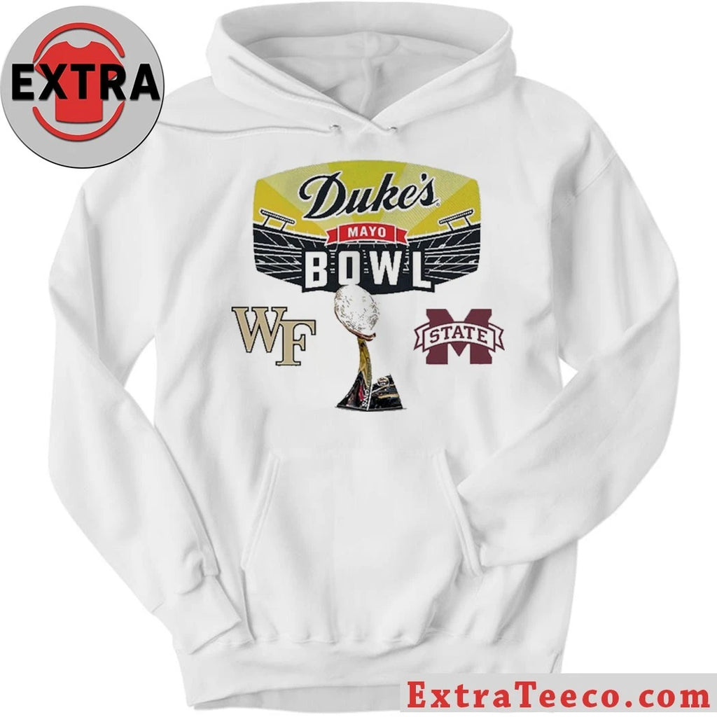 Official Duke’s Mayo Bowl Wake Forest Demon Deacons Versus Mississippi State Bulldogs Bowl Season College Football 2025 2026 Logo Shirt