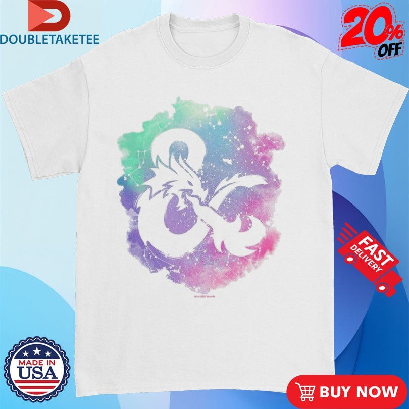 Official Dungeons &amp; Dragons Splash Pastel Logo Shirts