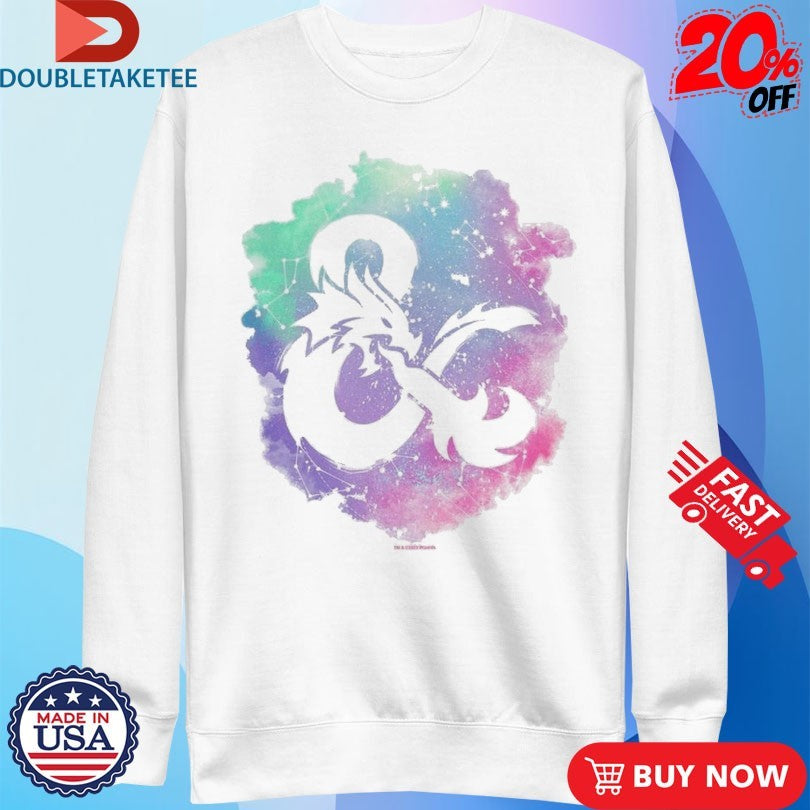Official Dungeons &amp; Dragons Splash Pastel Logo Shirts