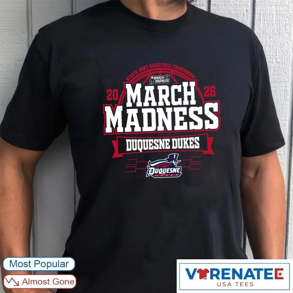 Official Duquesne Dukes 2026 NCAA DI Men’s Basketball Championship March Madness Bound T-Shirt
