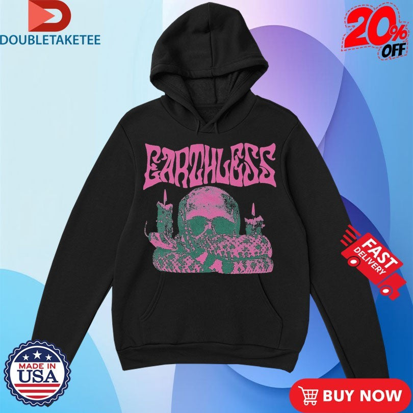 Official Earthless Skull Rattlesnake Candle Shirts