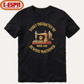 Official Easily Distracted By Dog And Sewing Machines Shirt