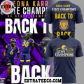 Official Edna Karr Cougars Louisiana State Champions Back To Back 2025 Logo Shirt