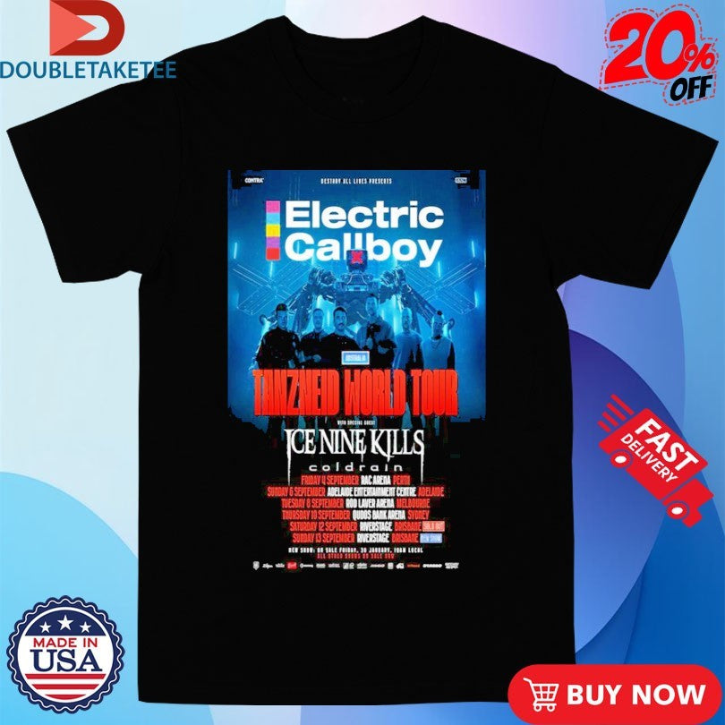 Official Electric Callboy Tanzneid World Tour 2026 Dates Shirts