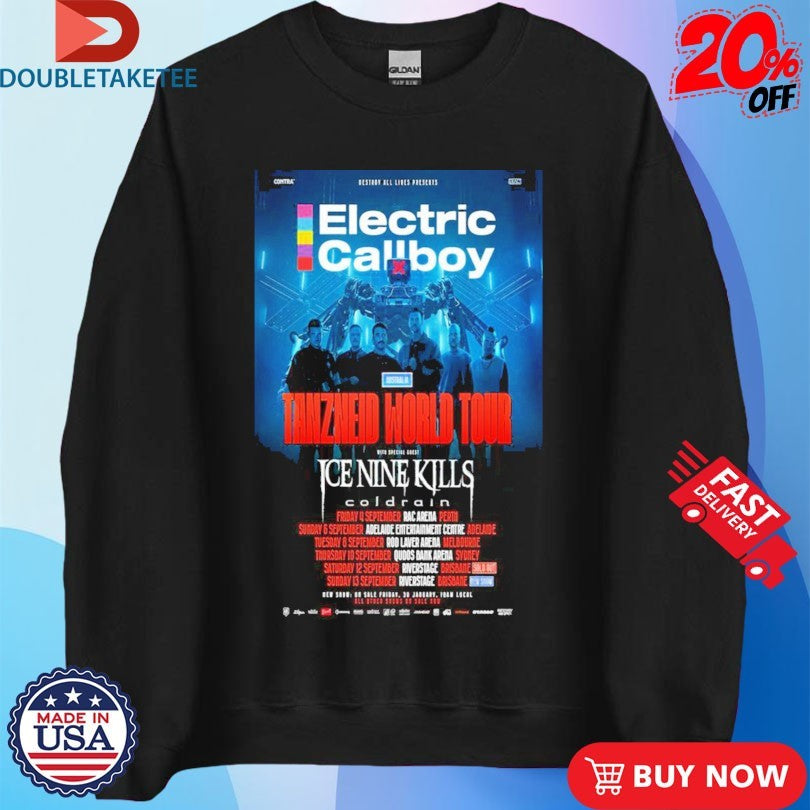Official Electric Callboy Tanzneid World Tour 2026 Dates Shirts