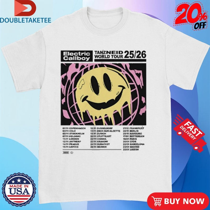 Official Electric Callboy Tanzneid World Tour ’25 2026 Dates Shirts