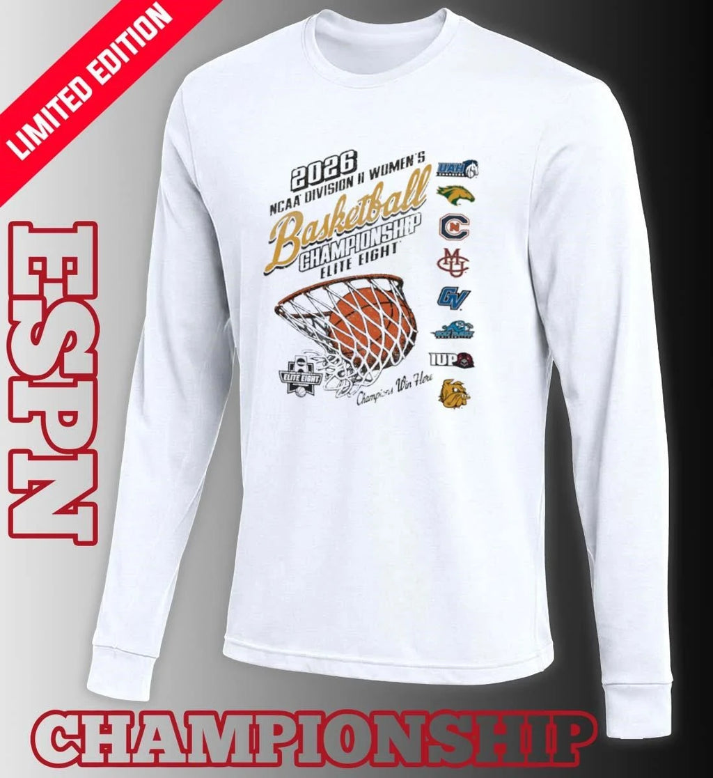 Official Elite 8 2026 NCAA Division II Women’s Basketball Championship Logo T-Shirt