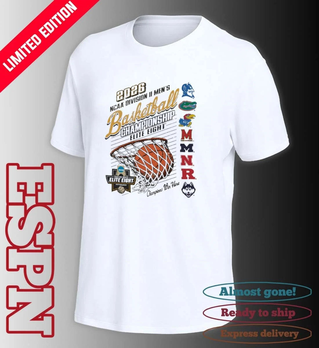 Official Elite Eight 2026 NCAA DII Men’s Basketball Championship T-Shirt