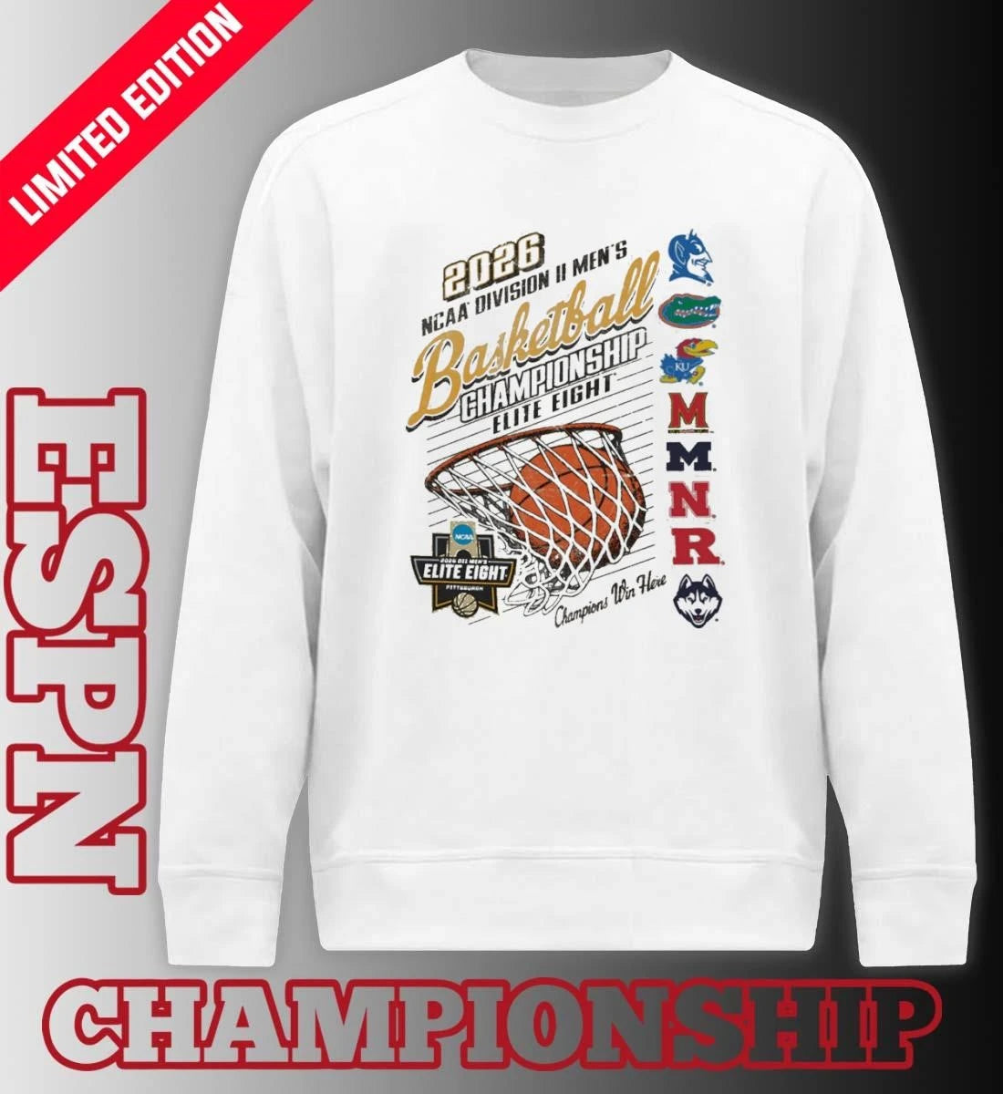 Official Elite Eight 2026 NCAA DII Men’s Basketball Championship T-Shirt
