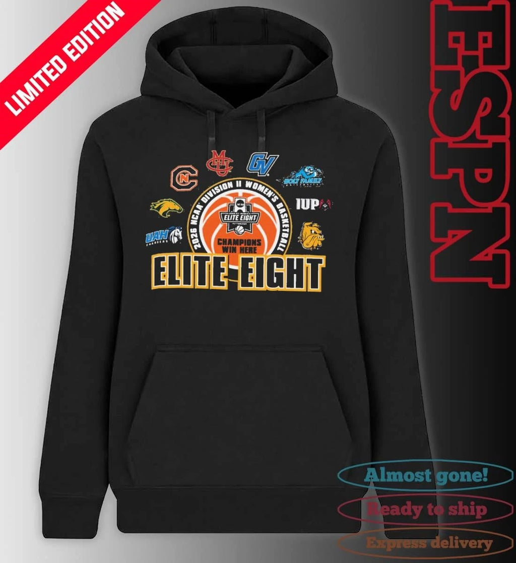 Official Elite Eight 2026 NCAA Division II Women’s Basketball Championship T-Shirt