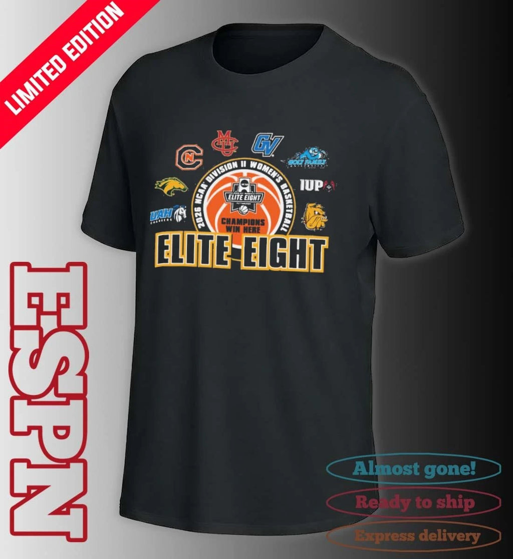 Official Elite Eight 2026 NCAA Division II Women’s Basketball Championship T-Shirt
