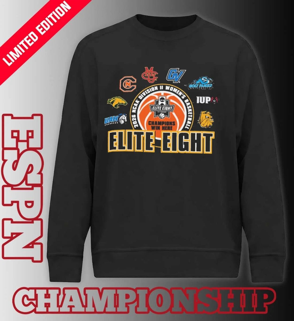 Official Elite Eight 2026 NCAA Division II Women’s Basketball Championship T-Shirt