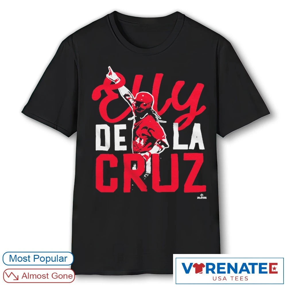 Official Elly De La Cruz Handcrafted Superstar Cincinnati Reds MLB T-Shirt